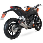 Scorpion Serket Taper Stainless Oval Exhaust For KTM Duke 125 2011-2016