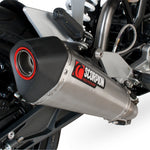 Scorpion Serket Taper Carbon Oval Exhaust For KTM Duke 125 2011-2016
