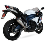 Scorpion Serket Taper Satin Titanium Oval Exhaust - Suzuki GSXR 1000 K9 2009 - 2011