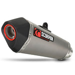 Scorpion Serket Taper Satin Titanium Oval Exhaust For Honda CBR 1000 RR 2012-2013