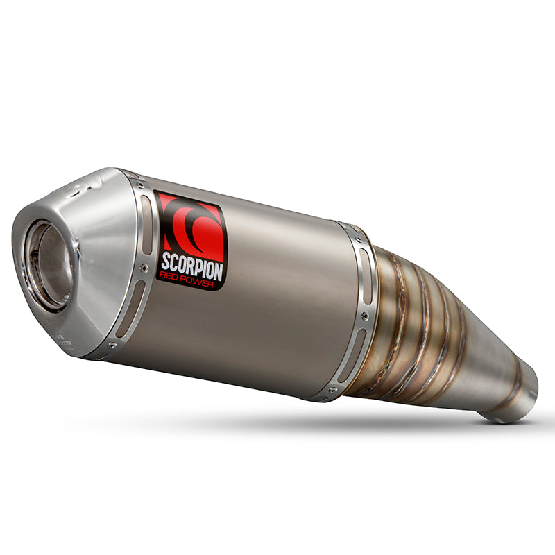 Scorpion Tagma Satin Titanium Oval Exhaust Suzuki GSXR600 K6-7 06