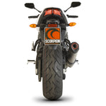 Scorpion Serket Satin Titanium Oval Exhaust For Yamaha FZ1/FZ1S 2006-2016