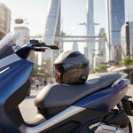 Shox Defender Carbon Open Face ECE R22.06 Motorcycle Helmet Lifestyle