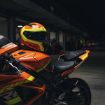 Shox Rapid Advance Motorcycle Helmet HiVis