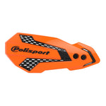 Polisport MX Flo Handguards & Mount Kit - KTM/Husqvarna SX/EXC,TC,TE,FC,TE 2014-22, Sherco 2017-22, Gas Gas MC/MCF 2021-22 - Orange/ Black
