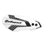 Polisport MX Flo Handguards & Mount Kit - Yamaha YZ/YZF/WR 2008-23 - White/ Black