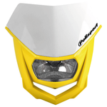 Polisport Halo Universal Front Headlight Unit - White/ Yellow
