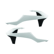 Polisport Radiator Scoops - KTM SX65 2016-23 - White/ Black