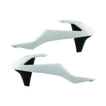 Polisport Radiator Scoops - KTM SX65 2016-23 - White/ Black