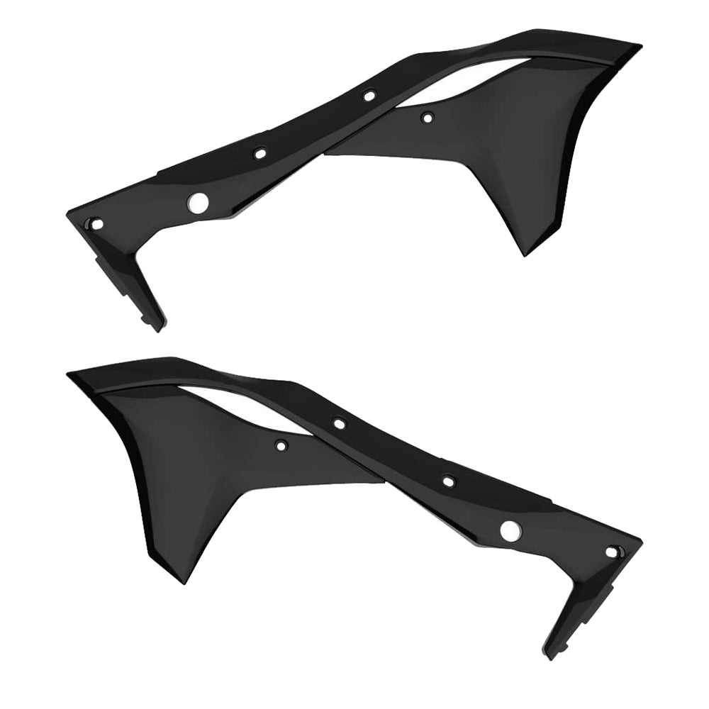 Polisport Radiator Scoops RIGHT Kawasaki KLR650 '08-'18 Black