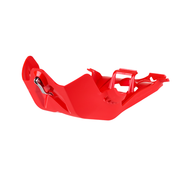 Polisport Fortress Skid Plate With Linkage Protector - Beta RR 350/390/430/480/500 2020-23 - Red