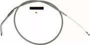 Drag Specialties Stainless Steel Braided Idle Cable For Harley Davidson FLHR 1340 1994-1995 92.5 cm (36-1 2") - Silver Unfinished