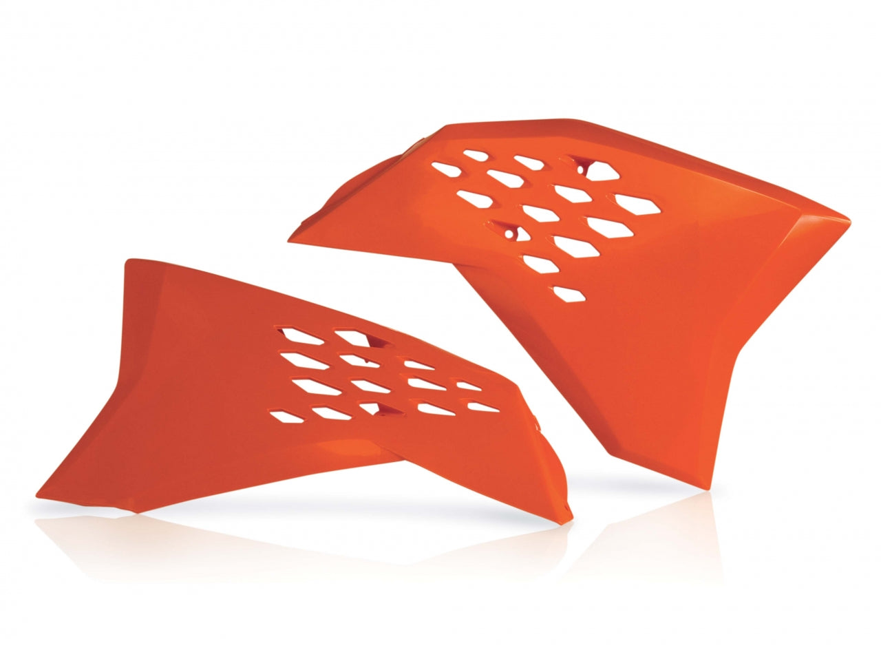 Acerbis Radiator Scoops - KTM EXC/ EXC-F 2008-11, SX/SXF 2007-10 - Ora ...