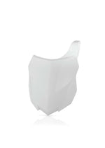 Acerbis Front Number Board - Kawasaki KXF250 2013-16, KXF450 2013-15 - White
