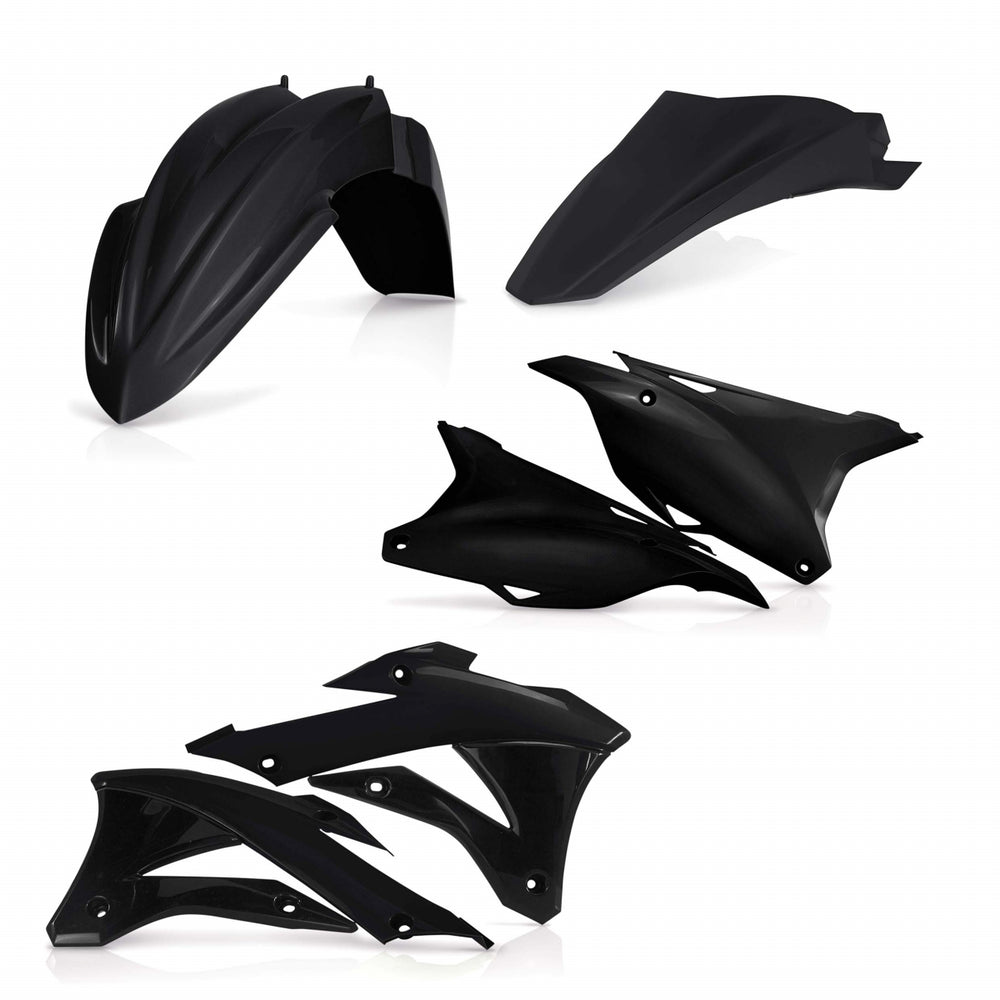 Acerbis Standard Plastics Kit - Kawasaki KX85 2014-21 - Black