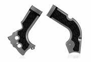 Acerbis X-Grip Frame Guards - Honda CRF250R 2014-17, CRF450R 2013-16 - Silver/ Black