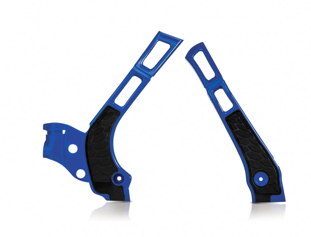 Acerbis X-Grip Frame Guards - Yamaha YZ 125/250 2006-23, WR125/250 2006-21 - Blue