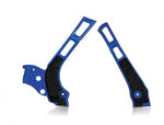 Acerbis X-Grip Frame Guards - Yamaha YZ 125/250 2006-23, WR125/250 2006-21 - Blue