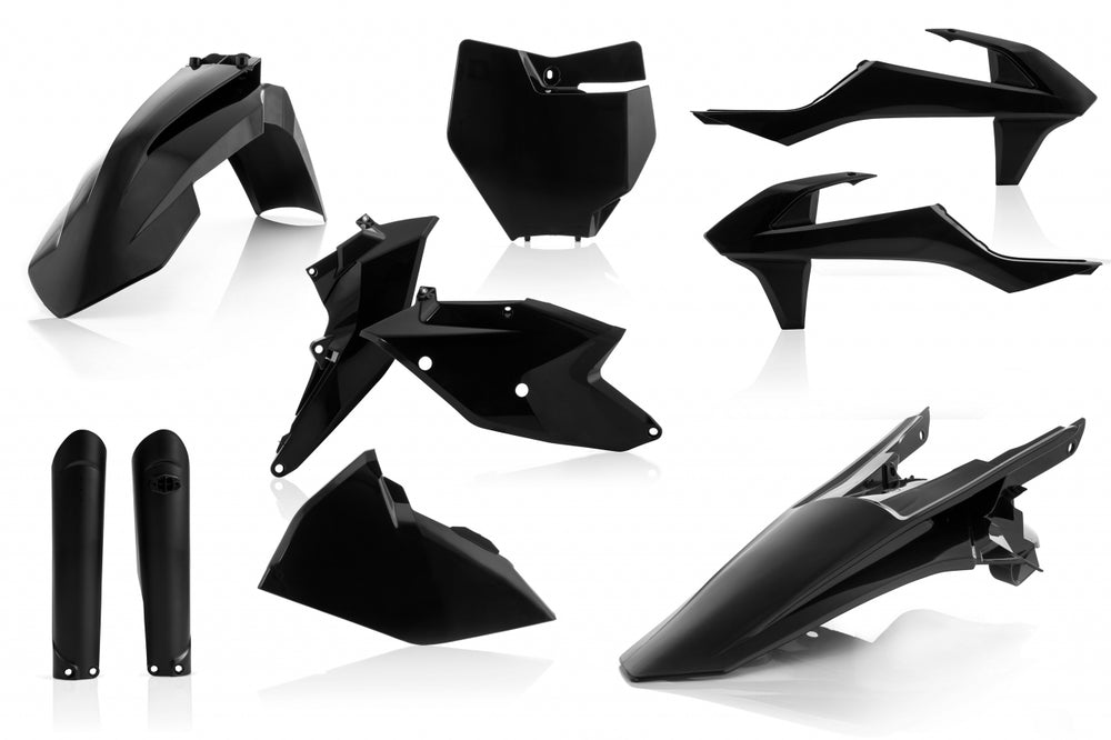 Acerbis Full Plastics Kit - KTM SX 125/150 2016-18, SX250 2017-18, SXF 250-450 2016-18 - Black