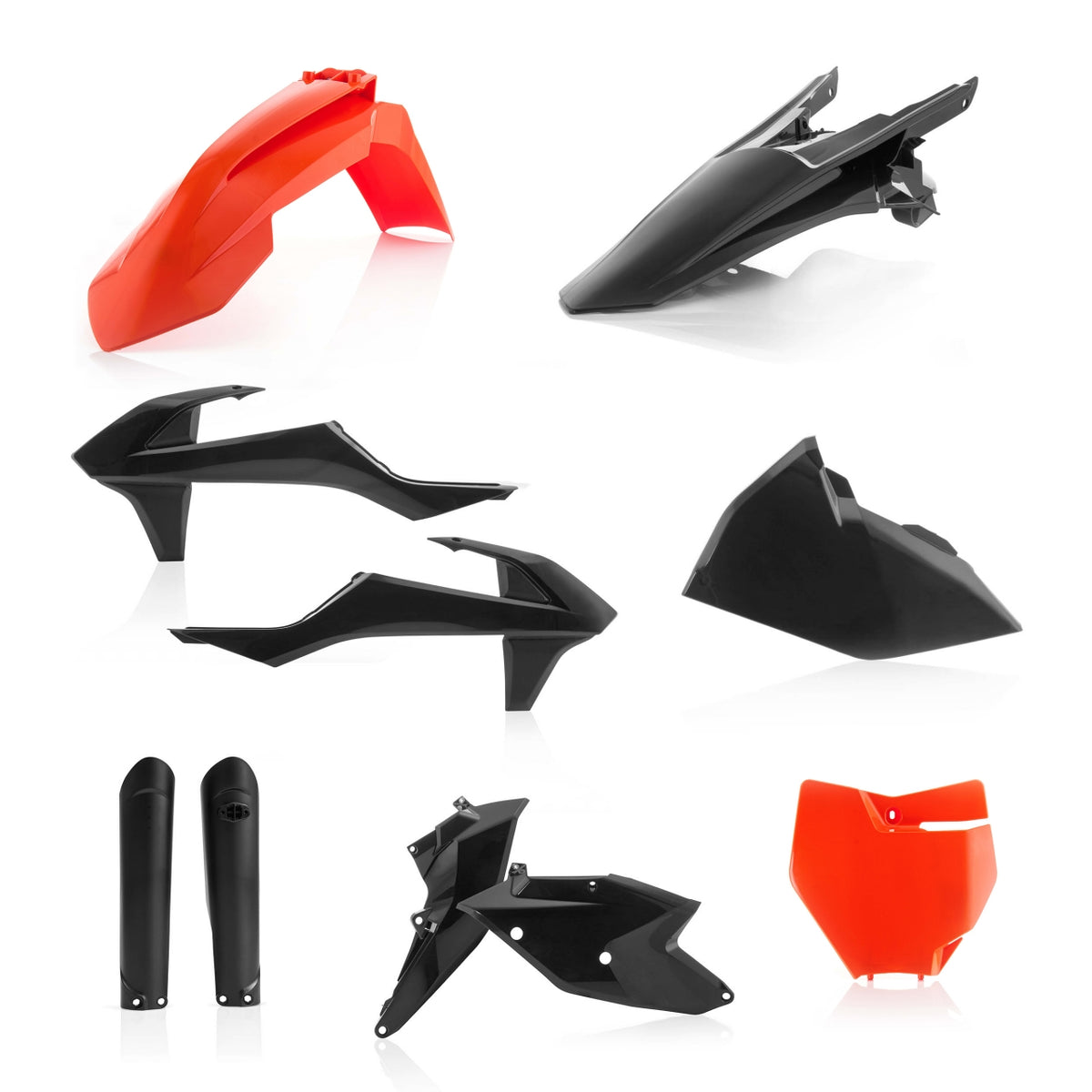 Full Plastics Kit KTM SX 125 150 2016 18 SX250 2017 18 SXF250 450 2016 18 Black Orange