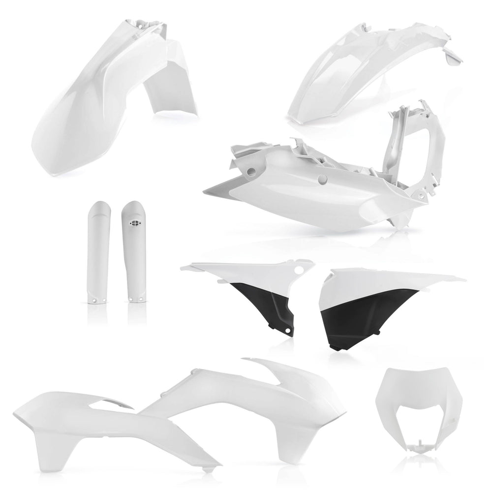 Acerbis Full Plastics Kit - KTM EXC/ EXC-F 125/250/300/350/400/450/500/520/525 2016 - White