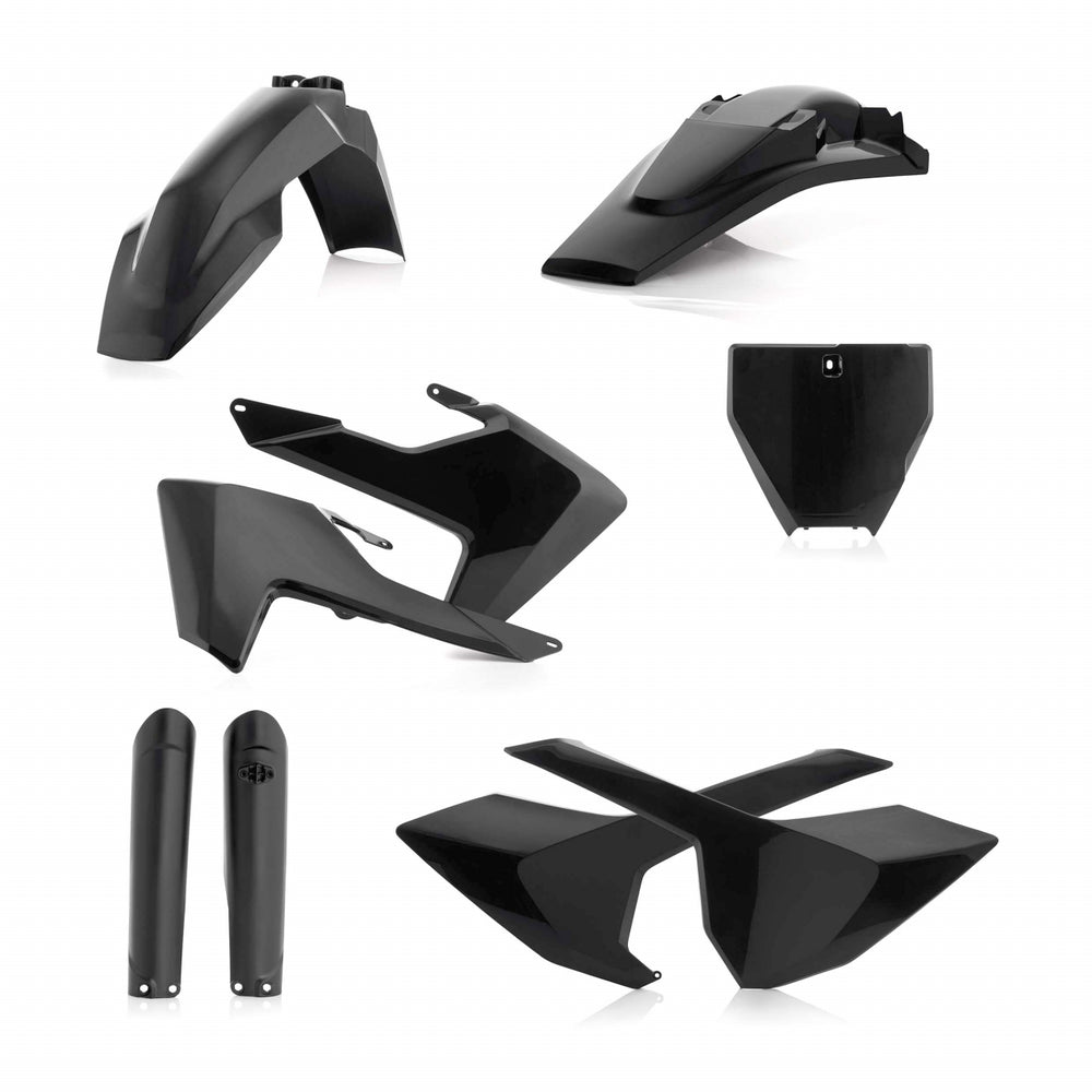 Acerbis Full Plastics Kit - Husqvarna TC 125/250/300 & FC 250/350/450 2016-18 - Black