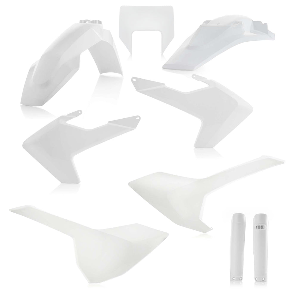 Acerbis Full Plastics Kit - Husqvarna FE 250/350/450/501 2017-19, TE250I 2018-19 - White
