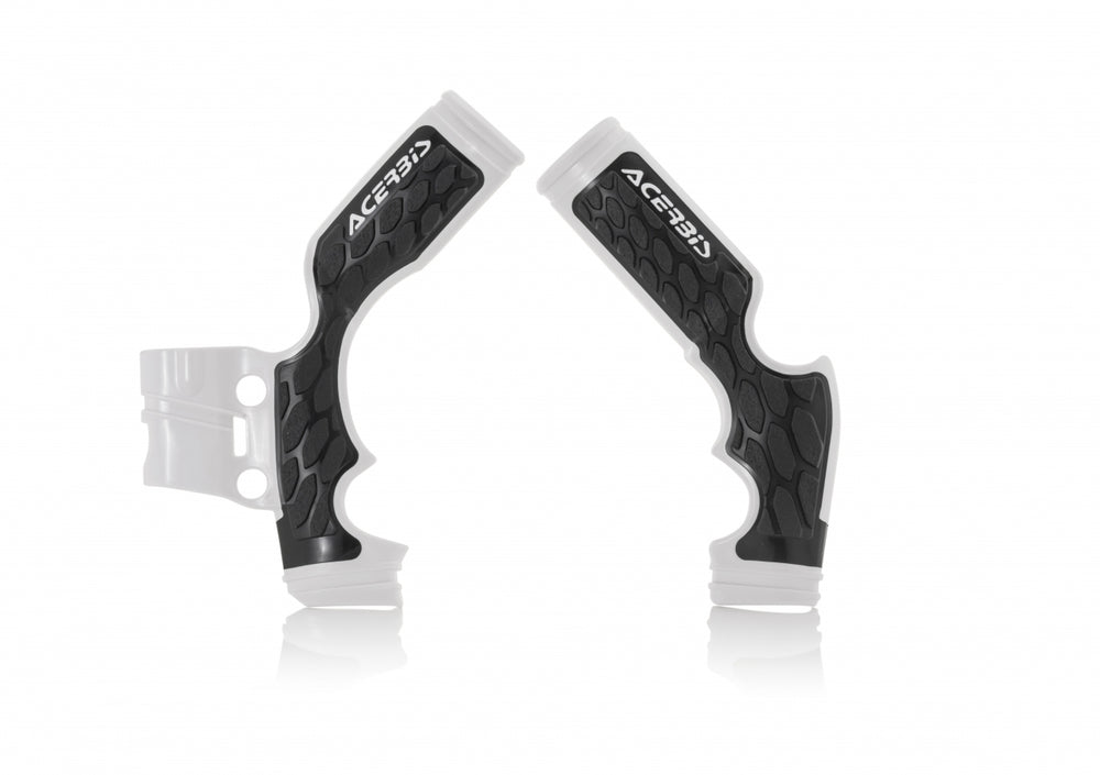 Acerbis X-Grip Frame Guards - Gas Gas MC65 2021-23, KTM SX65 2014-23, Husqvarna TC65 2016-23 - White/ Black
