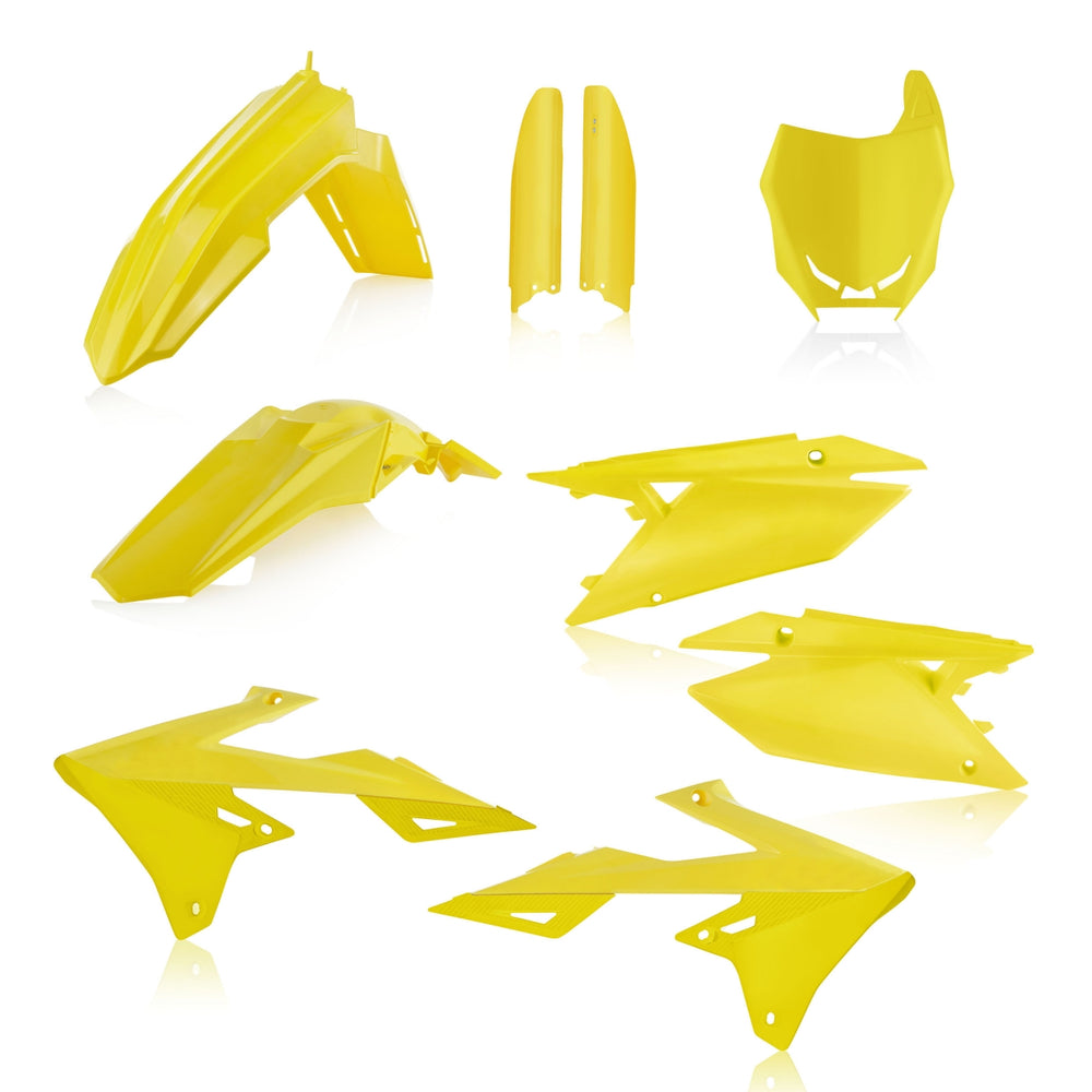 Acerbis Full Plastics Kit - Suzuki RMZ250 2019-2026, RMZ450 2018-2026 - Yellow
