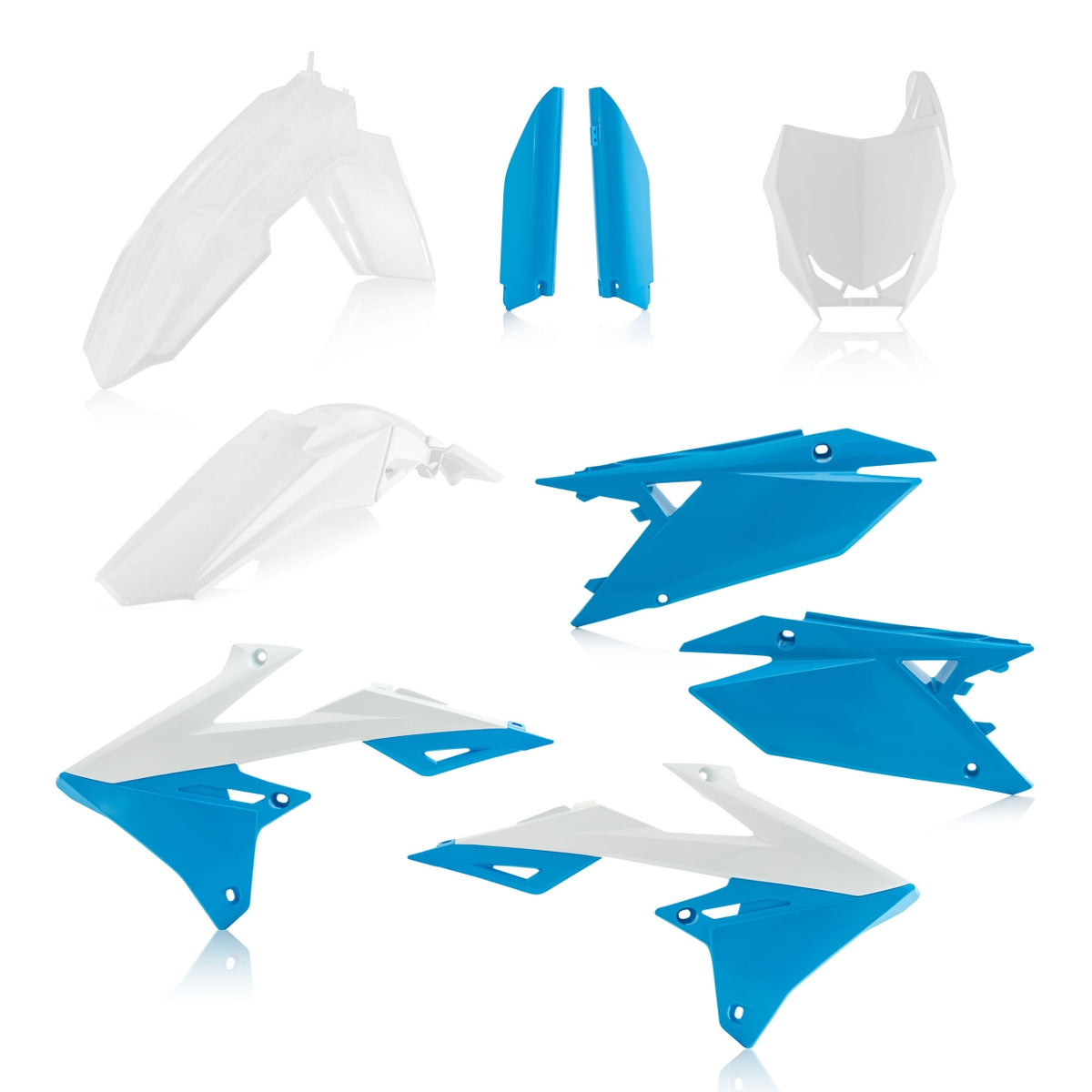 Full Plastics Kit Suzuki RMZ250 2019 2026 RMZ450 2018 2026 White Blue