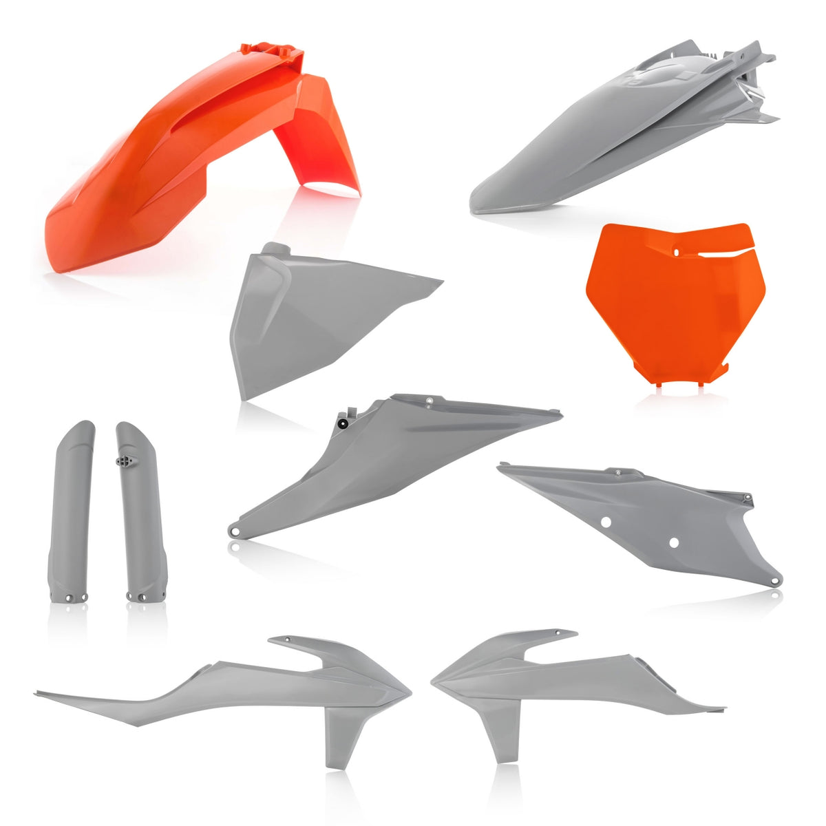 Full Plastics Kit KTM SX 125 250 & SXF 250 350 450 2019 22 Orange Grey