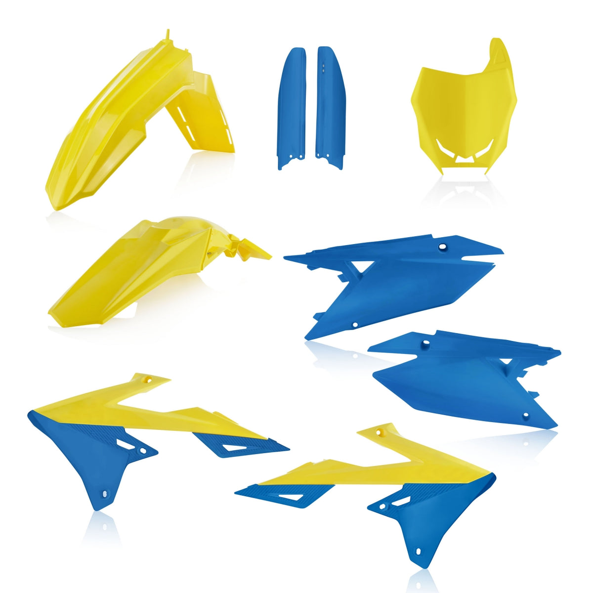 Full Plastics Kit Suzuki RMZ450 2019 Yellow