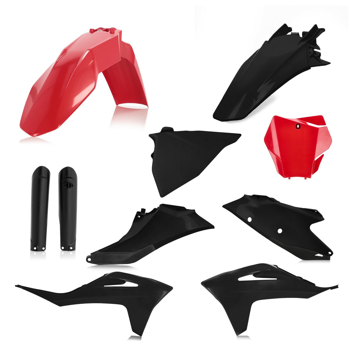 Full Plastics Kit Gas Gas EX 250 350 450F & EX300 & MX125 2021 23 Black Red
