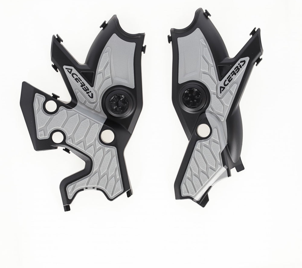 Acerbis X-Grip Frame Guards - Yamaha Tenere 700 2020-2024 - Black/ Silver