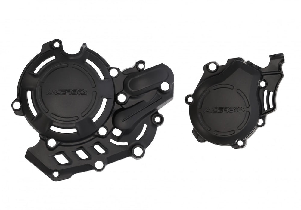 Acerbis X-Power Engine Covers Kit - Gas Gas MC450F 2021-23 - Black