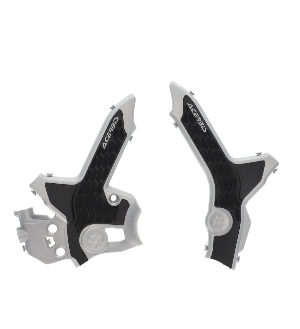Acerbis X-Grip Frame Guards - Honda CRF300L 2021-2024 - Grey/Red
