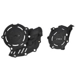 Acerbis X-Power Engine Cover Kit - KTM SXF450 2023-2025, EXC-F 450/500 2024-2025 - Black