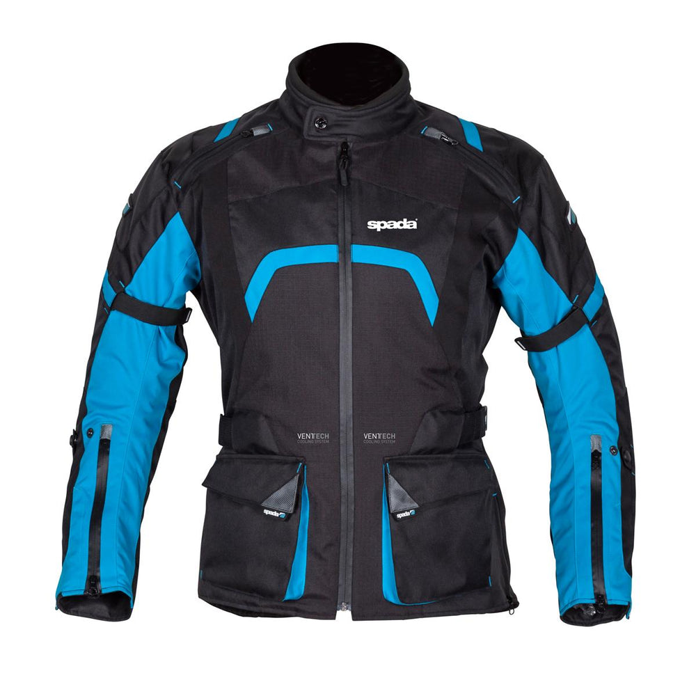 Spada Base Waterproof Textile Jacket Black/Blue