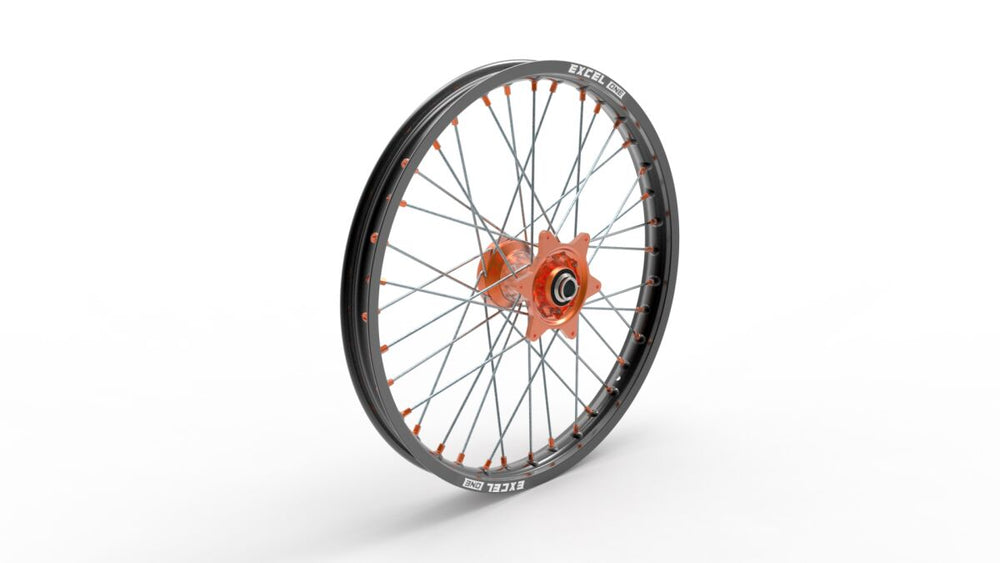 Kite Sport MX 21" Front Wheel - KTM SXF450 2015-2020 - Black/Orange/Silver