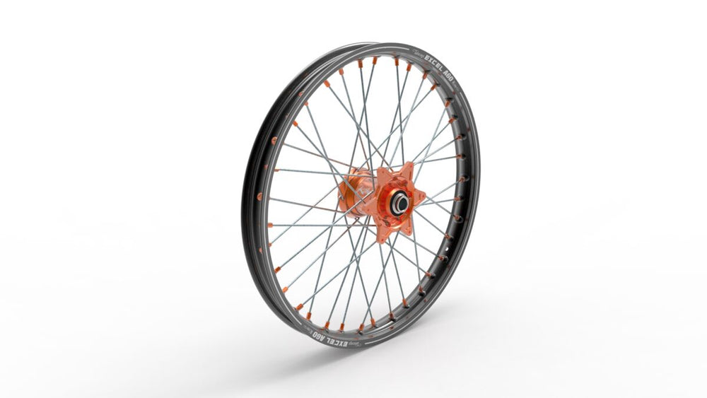 Kite Elite MX 21" Front Wheel - KTM SXF350 2015-2024 - Black/Orange/Silver
