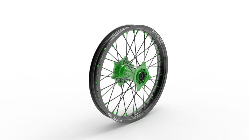 Kite Sport MX 19" Rear Wheel - Kawasaki KXF250 2004-2020 - Black/Green