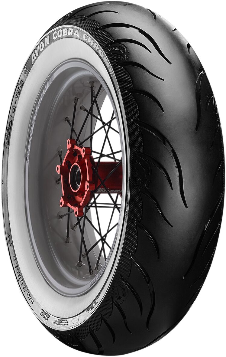 Avon Cobra Chrome AV92 Whitewall 71V TL Rear Tyre - 150/80 R 16"