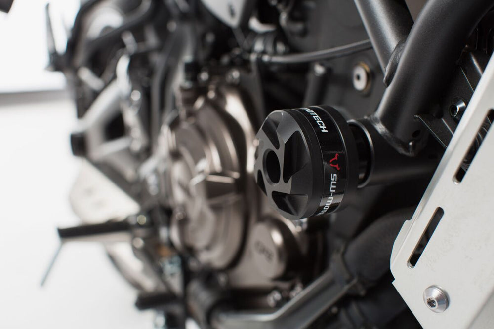 SW Motech Round Frame Sliders - Yamaha XSR 700 2016-2024 - Black/Silver