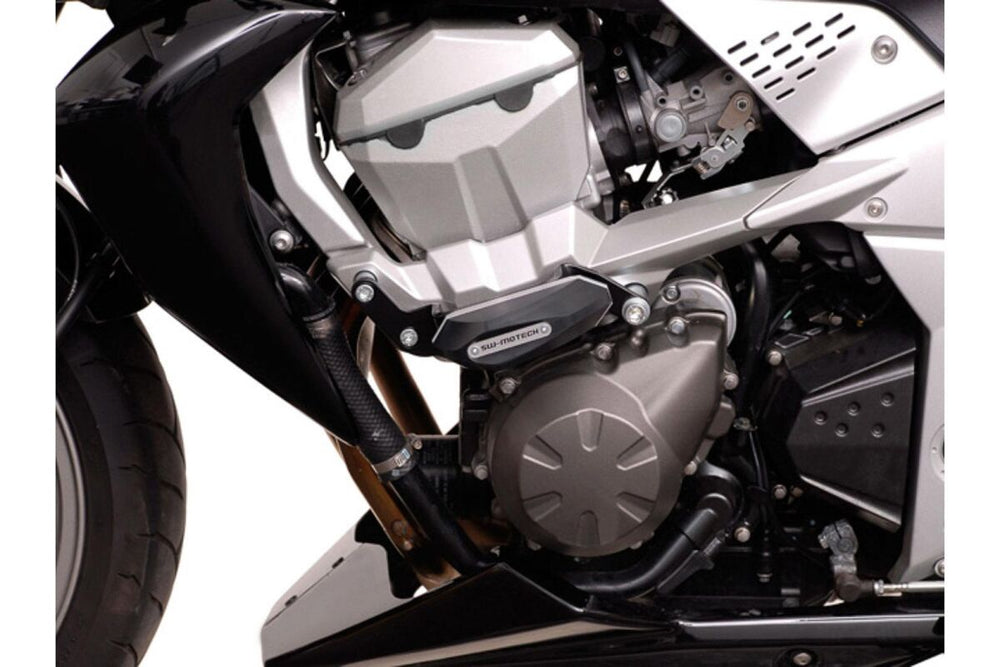 SW Motech Frame Sliders - Kawasaki Z 750 2007-2012 - Black/Silver