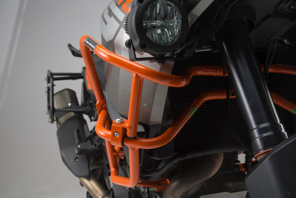 SW Motech Upper Crash Bars - KTM Adventure 1190 R 2013-2016 - Orange