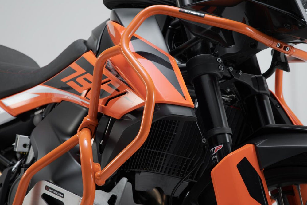 SW Motech Upper Crash Bars - KTM Adventure 890 R 2021-2022 - Orange
