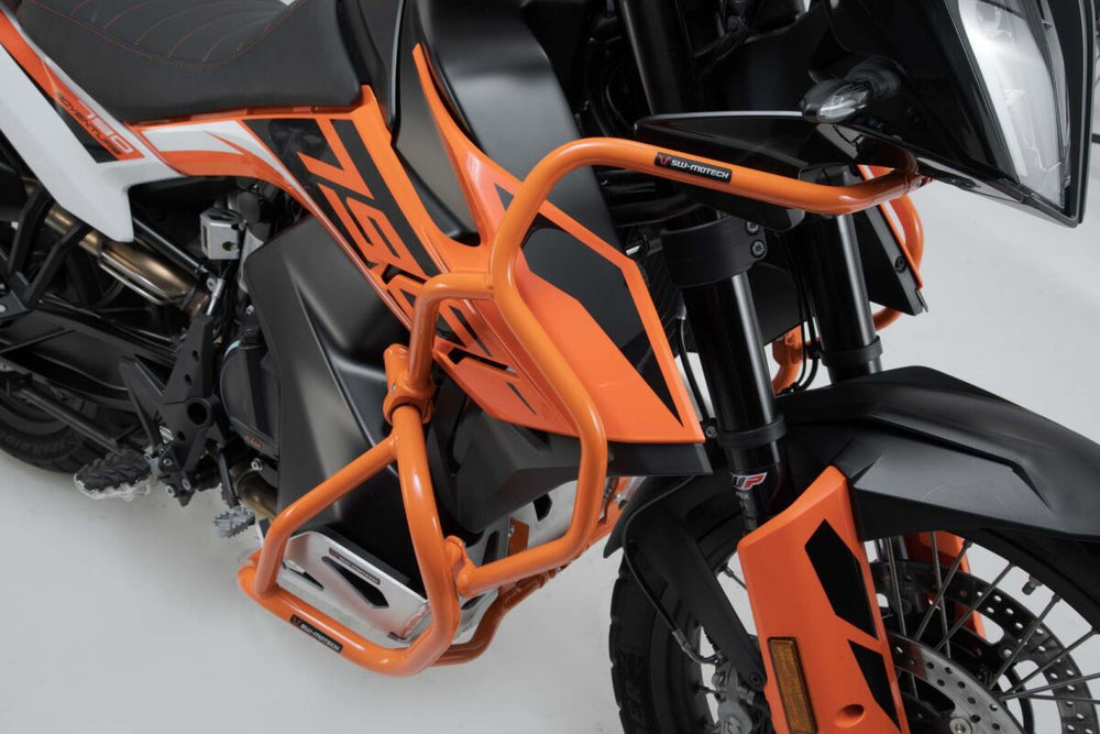 SW Motech Upper Crash Bars - KTM Adventure 890 R 2021-2022 - Orange