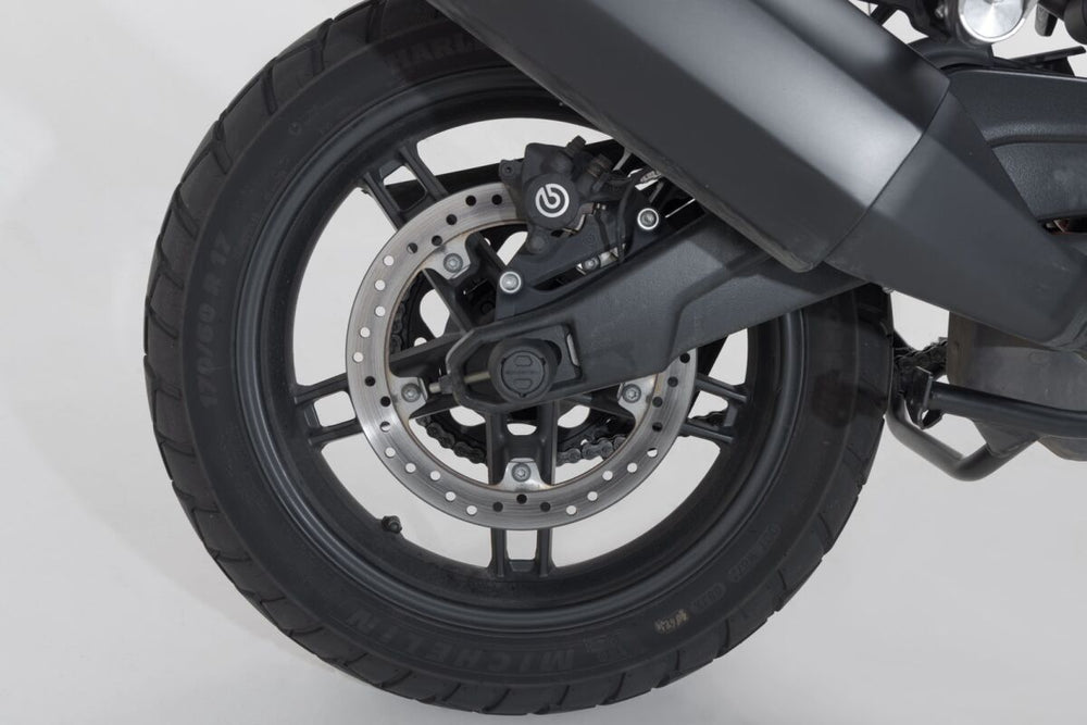 SW Motech Rear Axle Slider Set - Harley Davidson RA 1250S Pan America 2021-2024 - Black