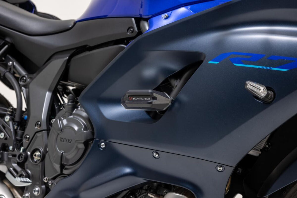 SW Motech Frame Sliders - Yamaha YZF-R7 2022-2024 - Black/Silver