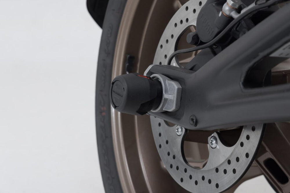SW Motech Rear Axle Slider Set - Zero SR/F ZF14.4 2020-2022 - Black